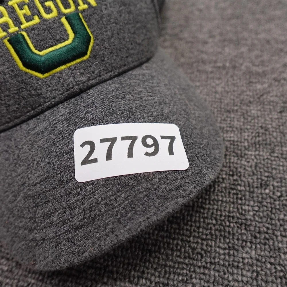 Oregon Ducks Hat Strap Back Mens One Size Gray NCAA Football Top Of The World